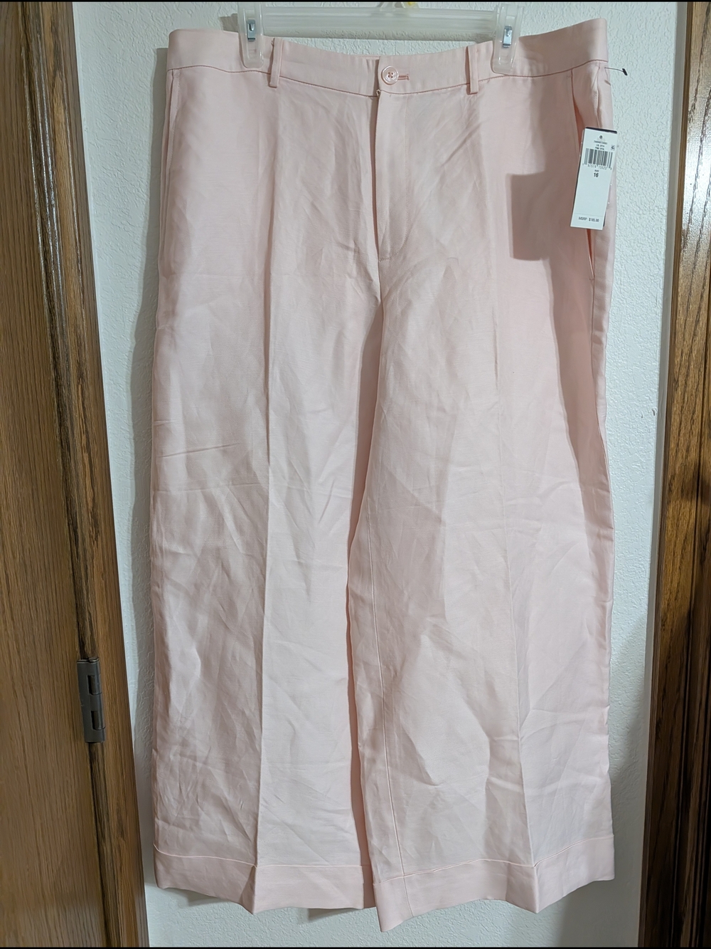 Lauren Ralph Lauren Pale Pink Wide-Leg Pants